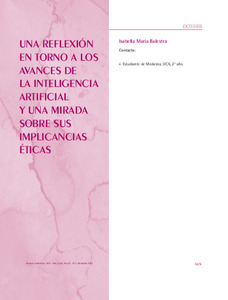Una reflexión en torno a los avances de la inteligencia artificial y ...